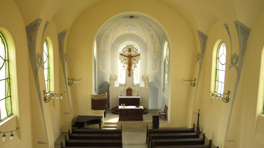 Interiér kostela po celkové obnově (2018)