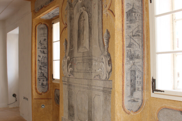 Nástěnné malby v Prachaticích po restaurování