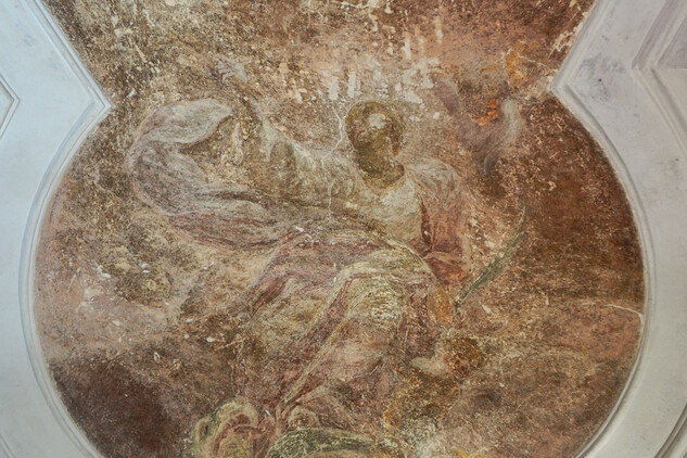 Freska sv. Markéty, po očištění (celkový pohled)