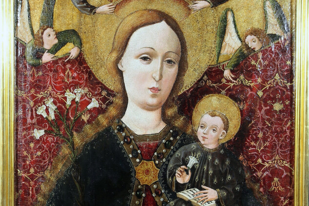 Pozdně gotická desková malba Madony z Těrlicka po restaurování