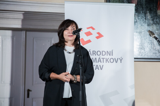 Generální ředitelka NPÚ Naďa Goryczková při udílení cen Patrimonium pro futuro 2019 