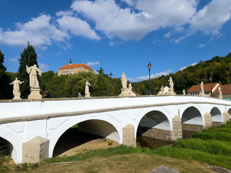Náměšť nad Oslavou, barokní most, fotografii poskytlo město Náměšť nad Oslavou