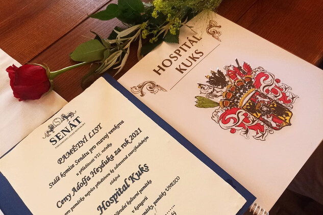 Cena Adolfa Heyduka 2021 putovala na Kuks