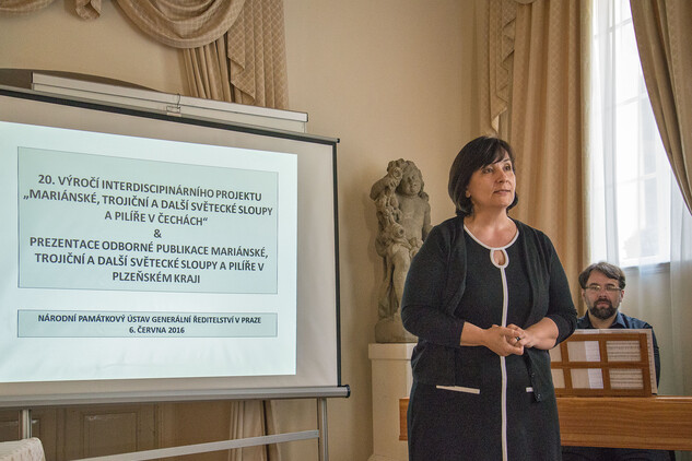Úvodní projev přednesla generální ředitelka NPÚ Ing. arch. Naďa Goryczková, foto Gabriela Čapková.