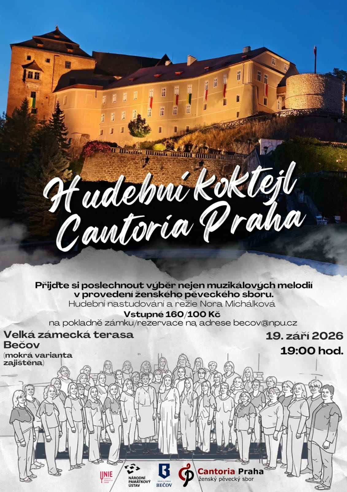 Koncert sboru Cantoria Praha - Muzikálový koktejl