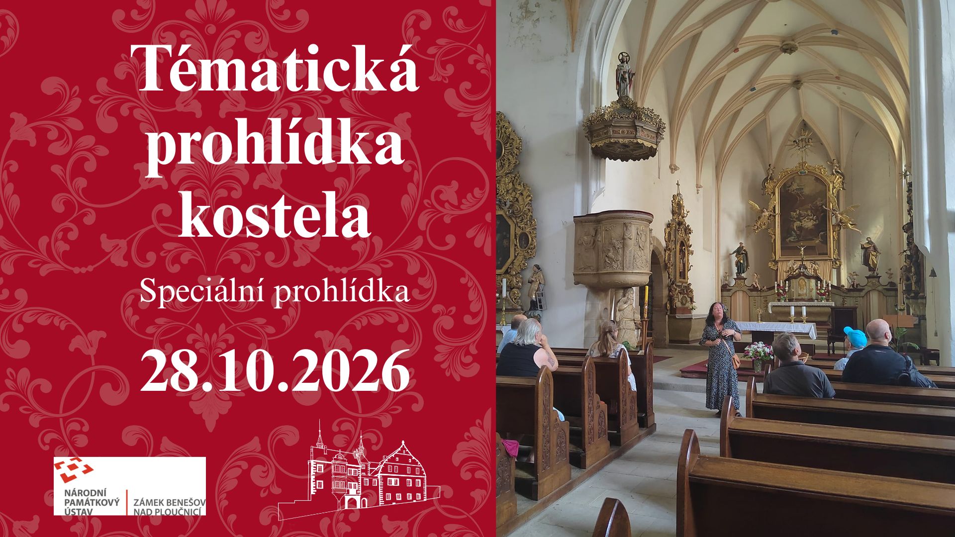Tematická prohlídka kostela - zámek Benešov nad Ploučnicí