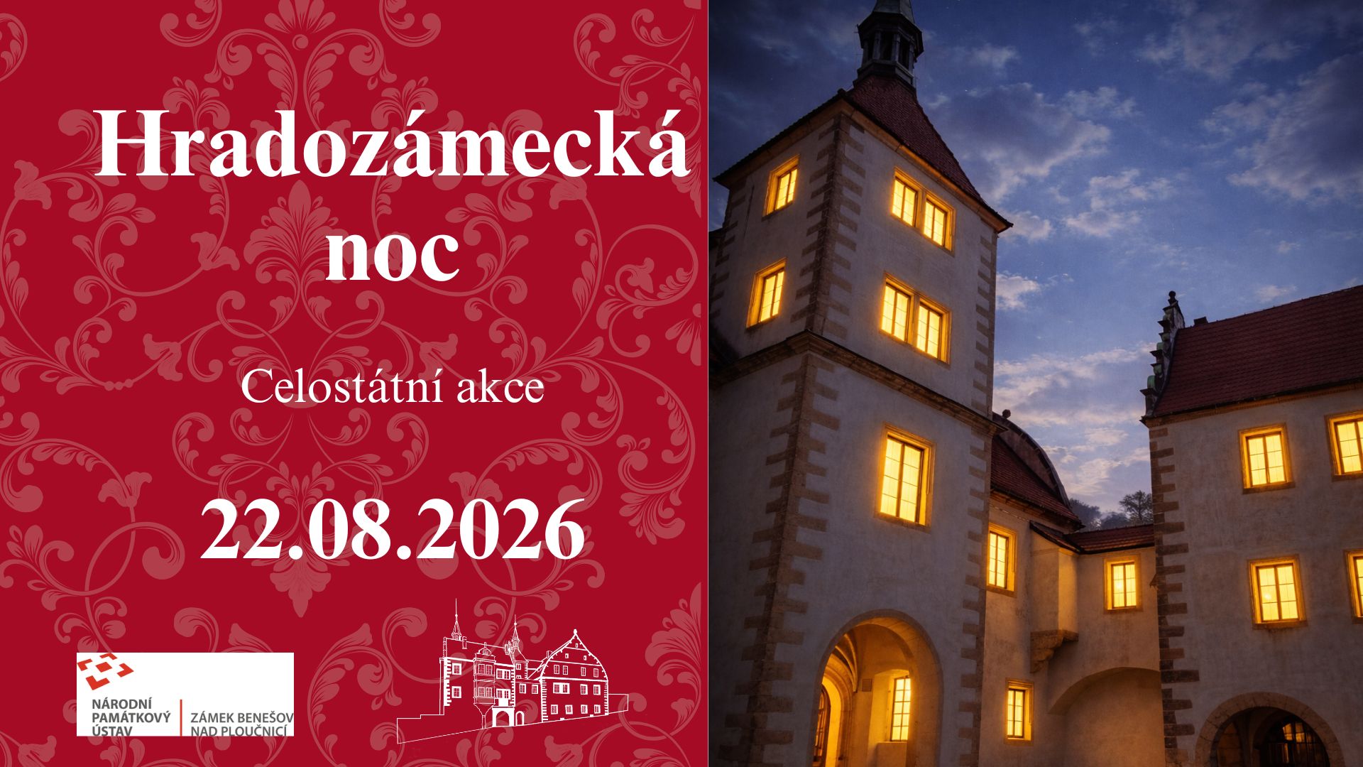 Hradozámecká noc - zámek Benešov nad Ploučnicí