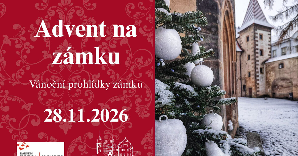 Advent na zámku - zámek Benešov nad Ploučnicí