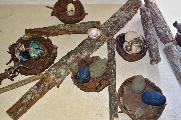 Výtvory z keramiky ZUŠ Hlinsko