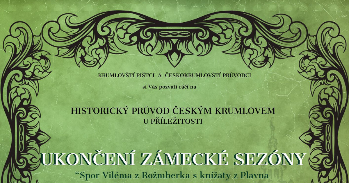 Historický průvod u příležitosti ukončení zámecké sezóny