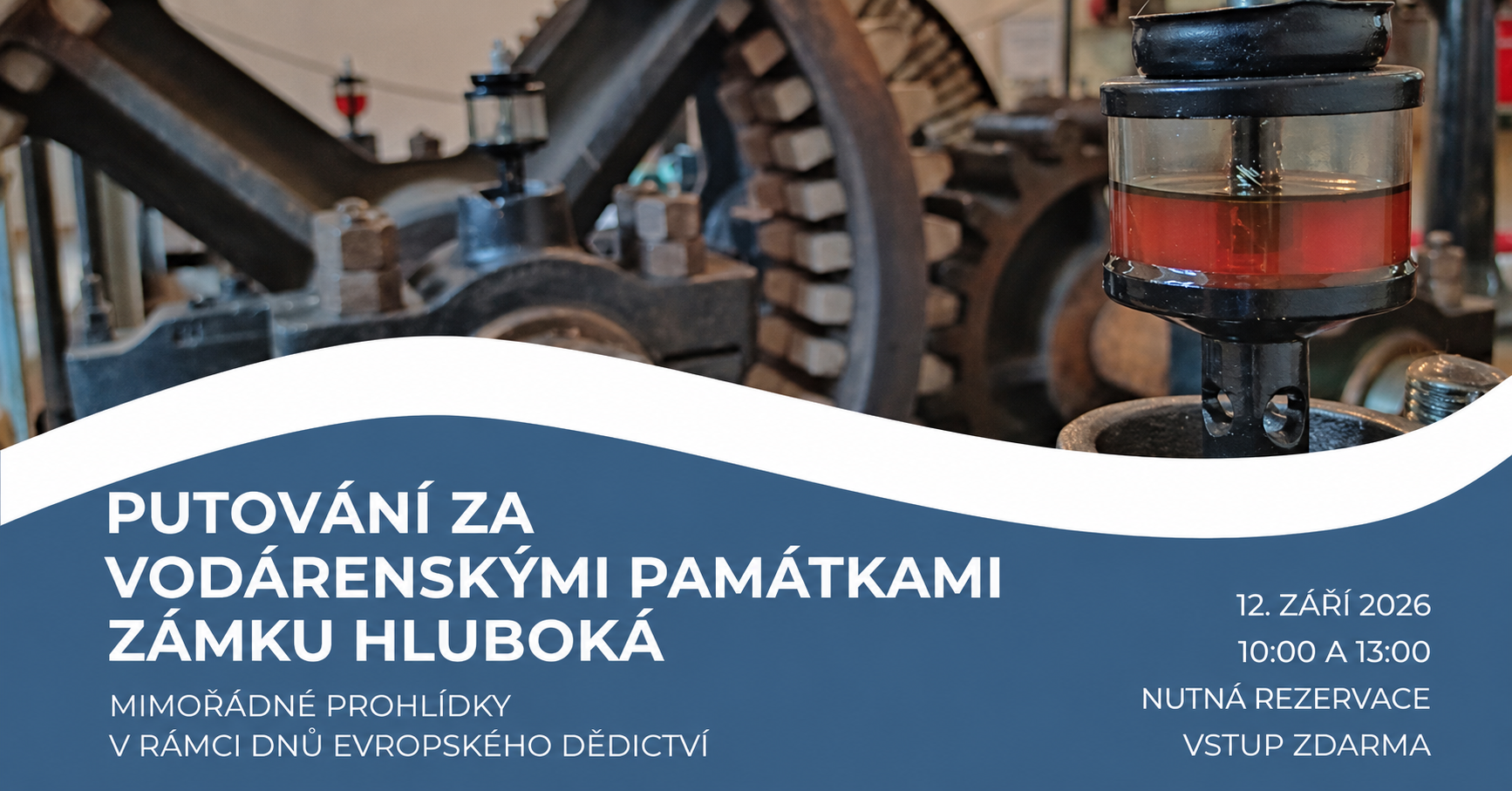 Putování za vodárenskými památkami zámku Hluboká - Dny evropského dědictví