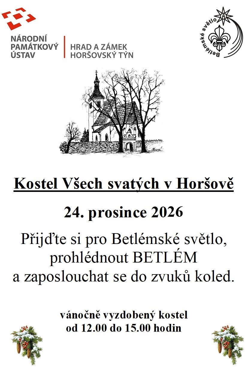 BETLÉMSKÉ SVĚTLO 2021 - kostel Všech Svatých v Horšově