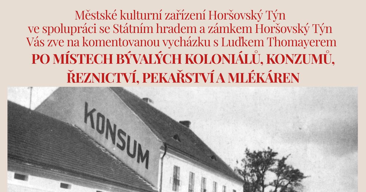 Kam týnské hospodyně chodily nakupovat?