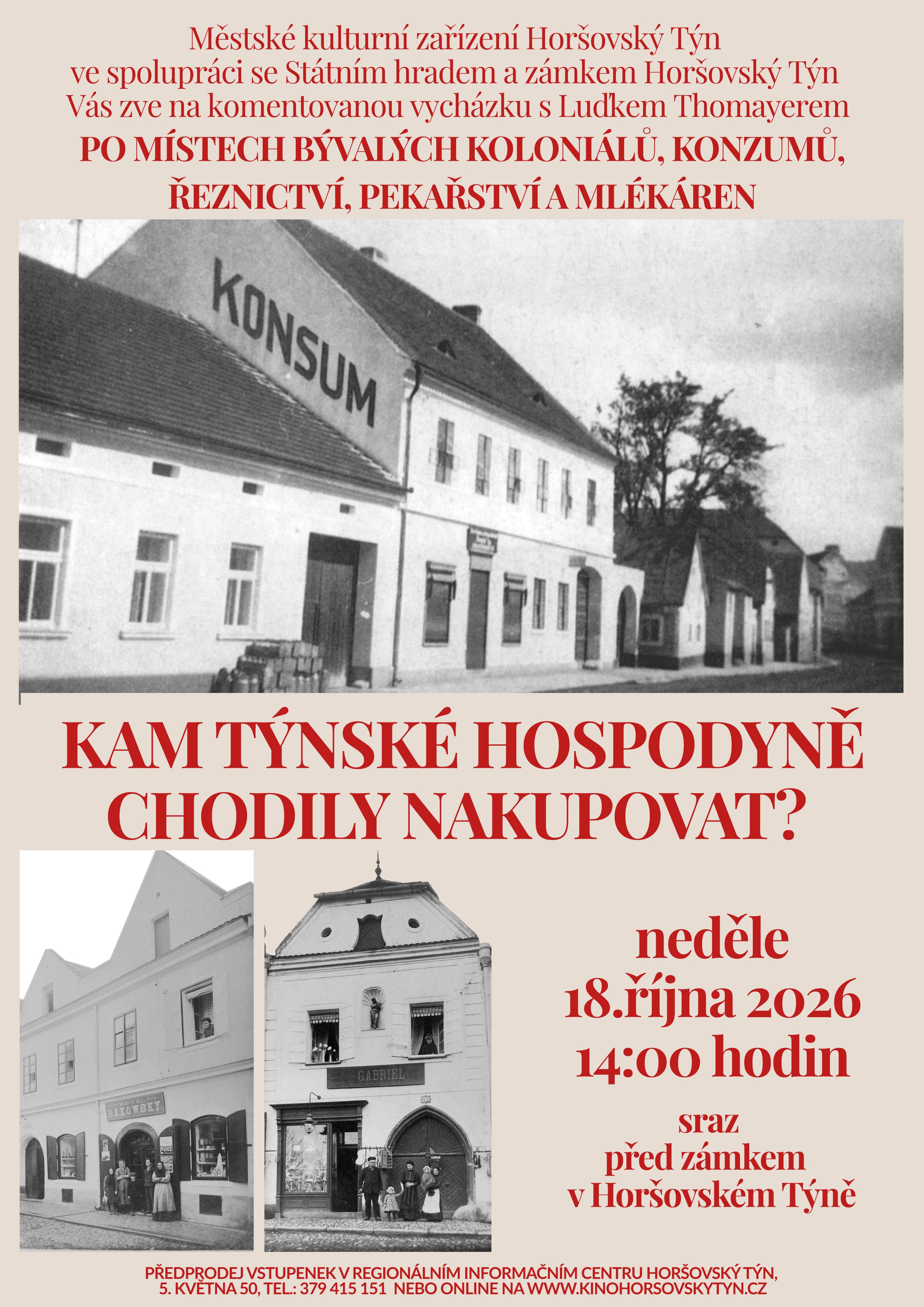 Kam týnské hospodyně chodily nakupovat?