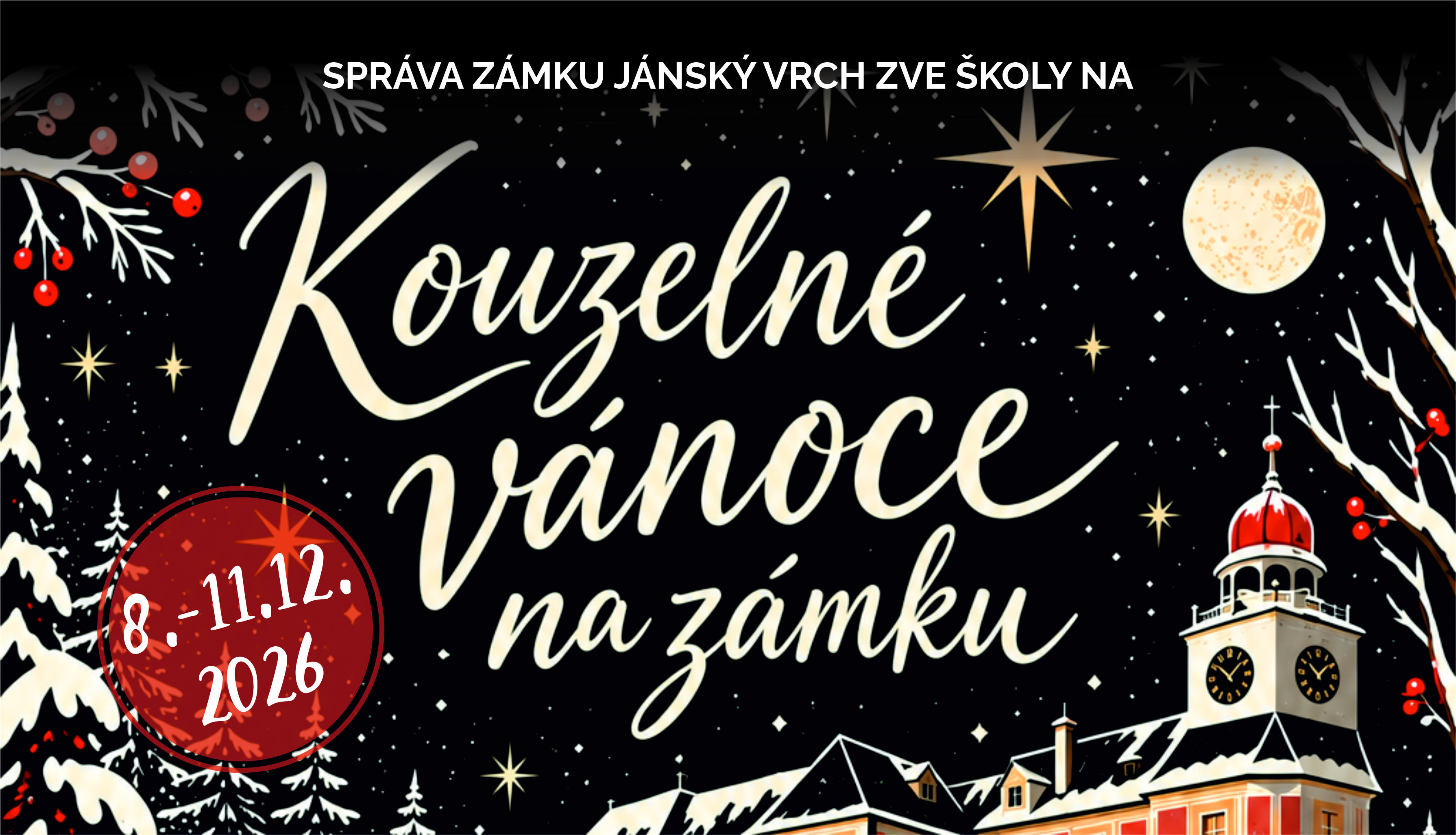 Kouzelné vánoce na zámku pro školy