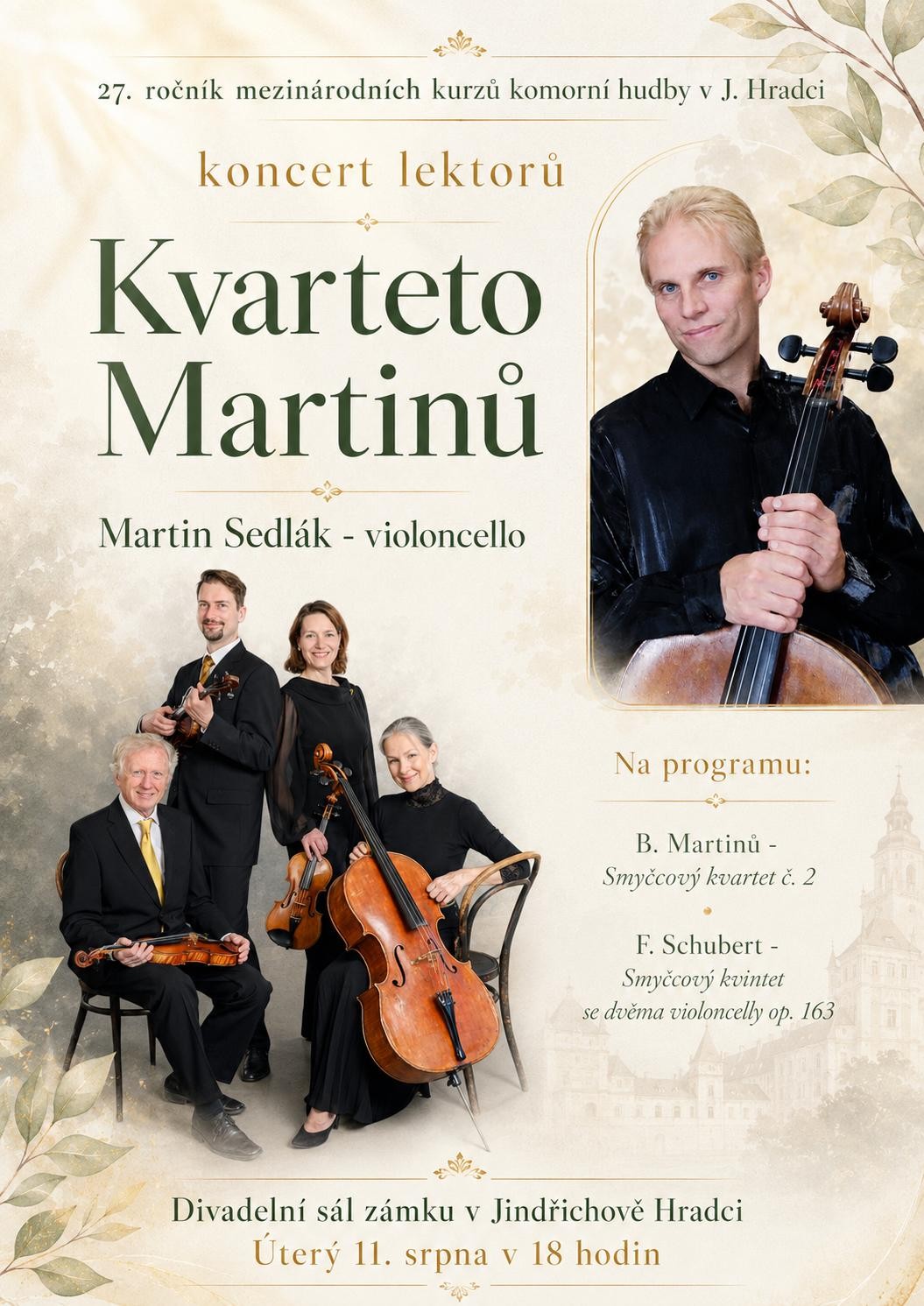 Kvarteto Martinů: Jindřichův Hradec