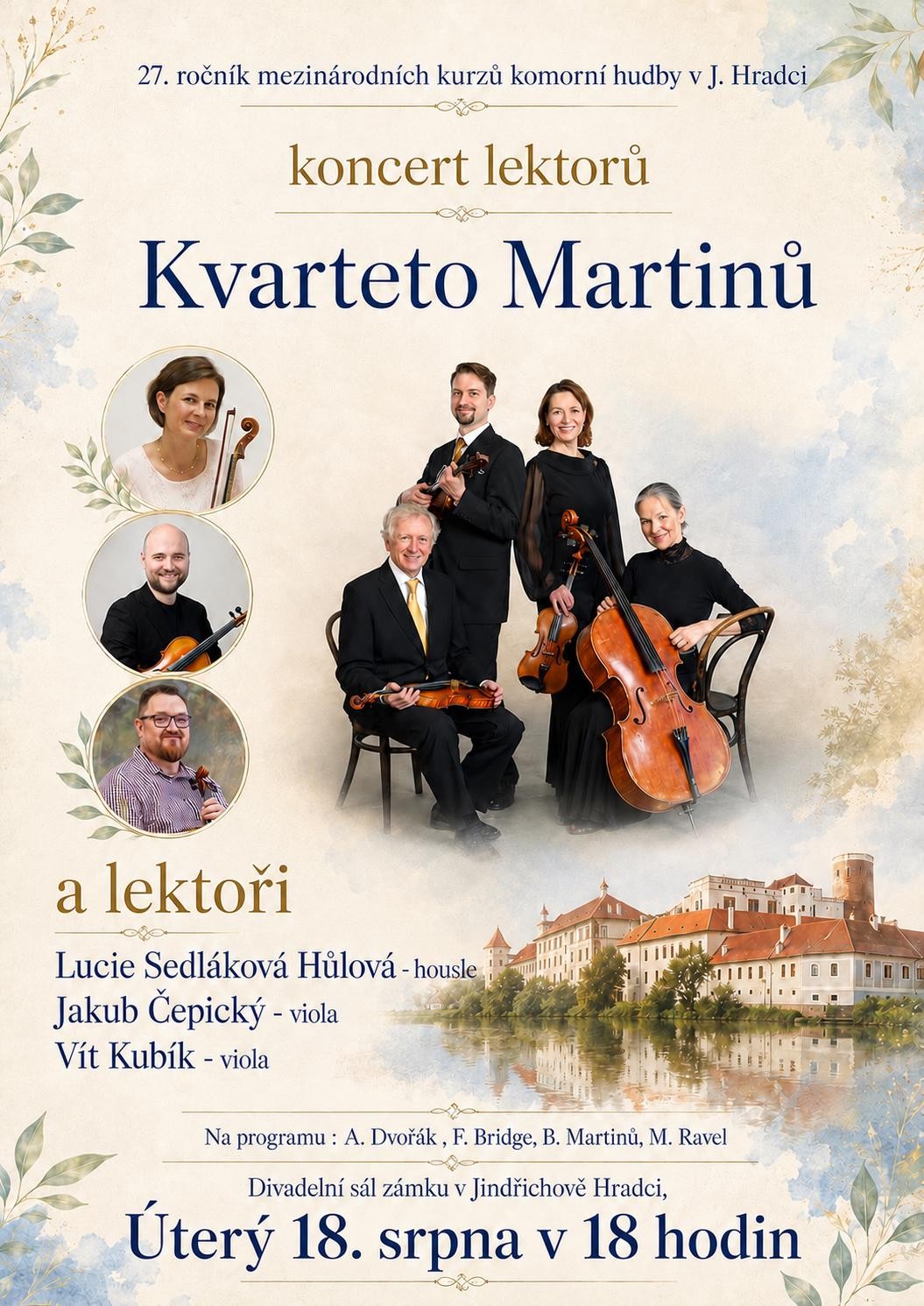 Kvarteto Martinů: Jindřichův Hradec