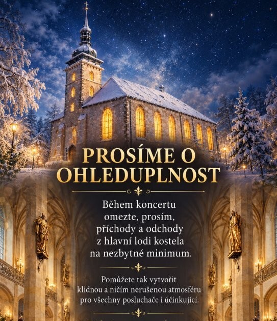 Adventní koncert v kostele Nanebevzetí Panny Marie v Mostě