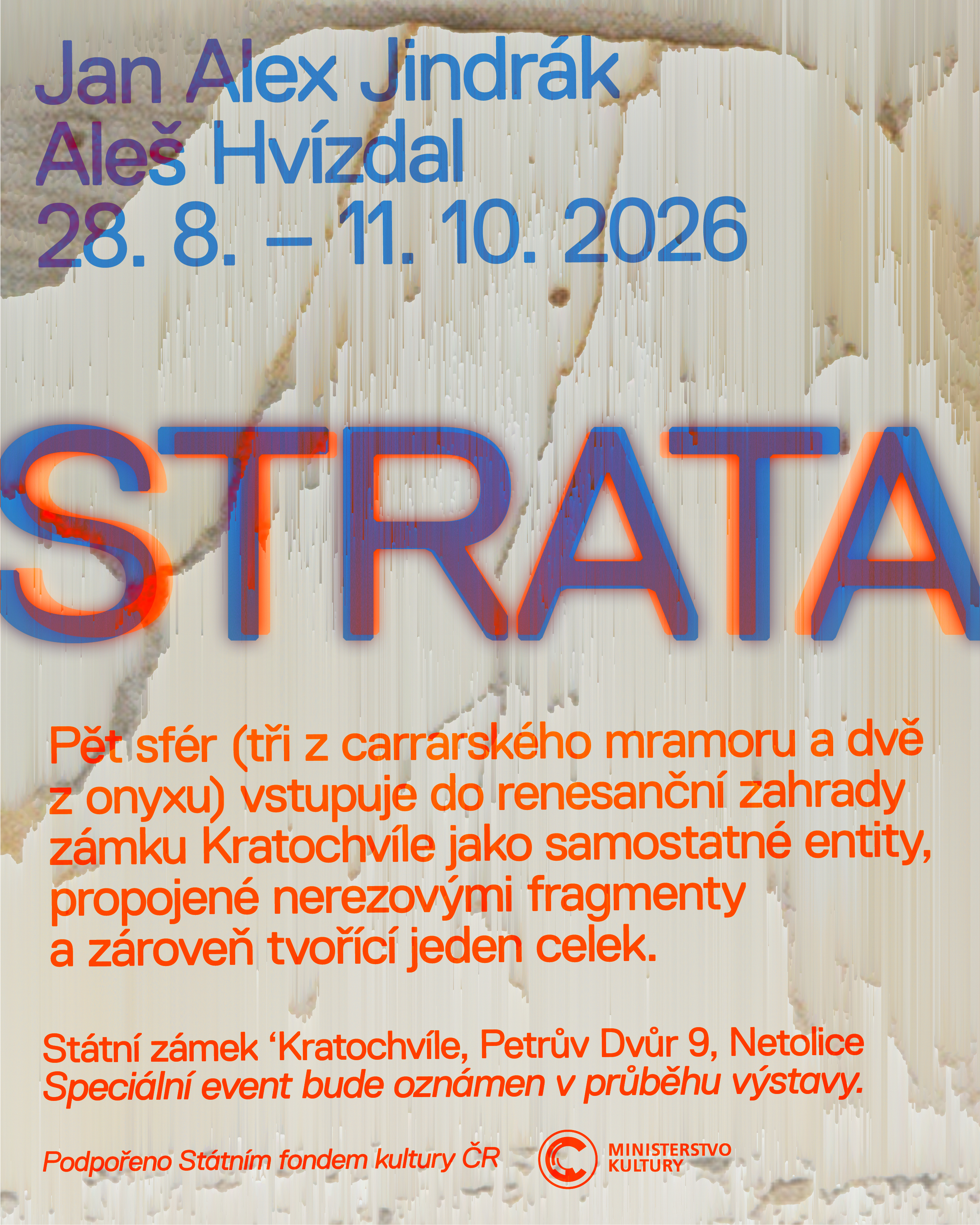 Výstava STRATA v zámecké zahradě