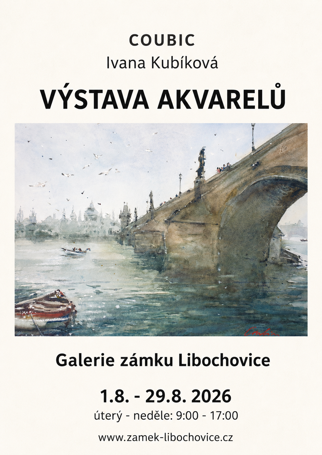 Ivana Kubíková - výstava obrazů - zámek Libochovice