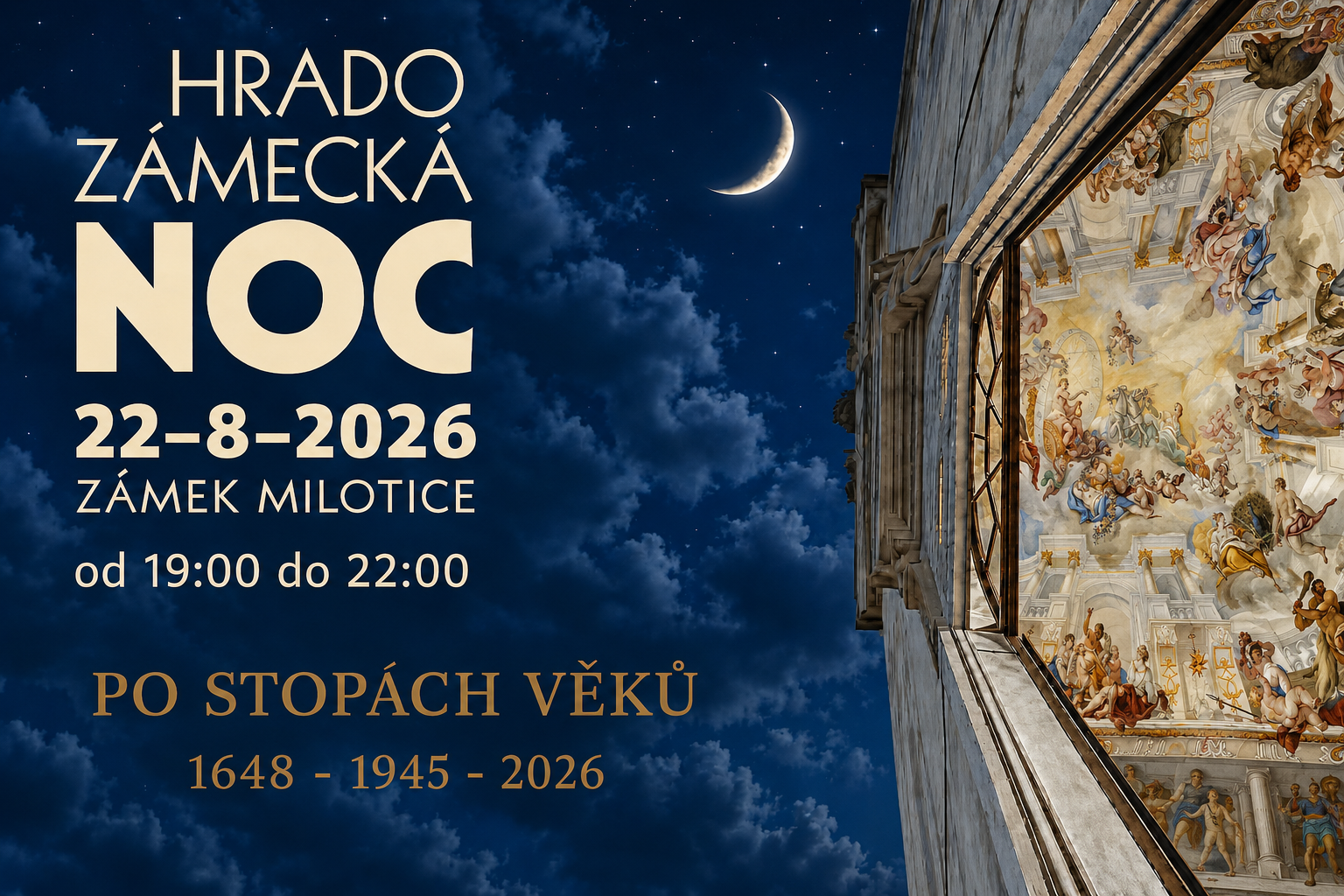 Hradozámecká noc na zámku Milotice