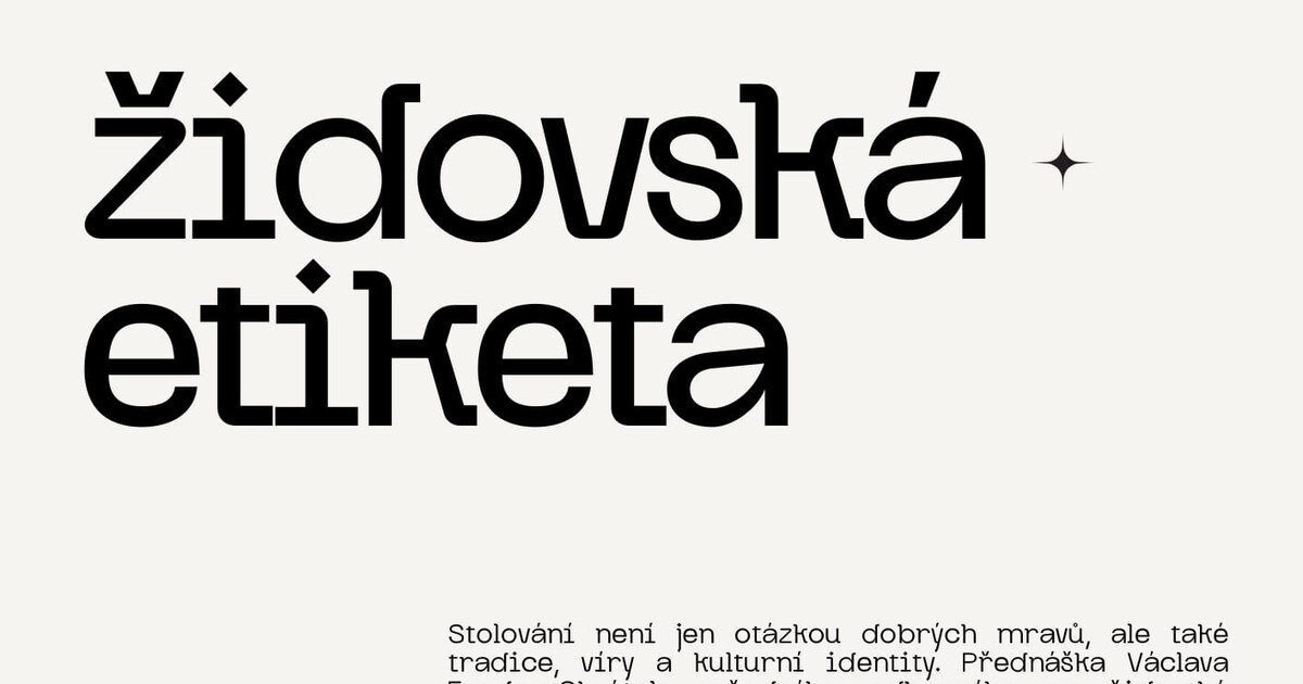Židovská etiketa
