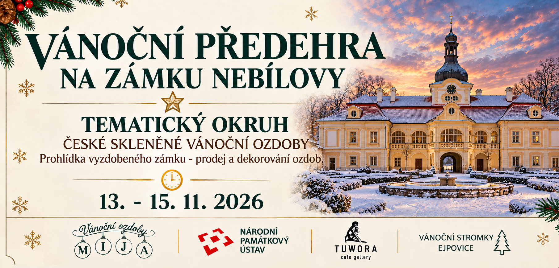 Vánoční předehra na zámku Nebílovy