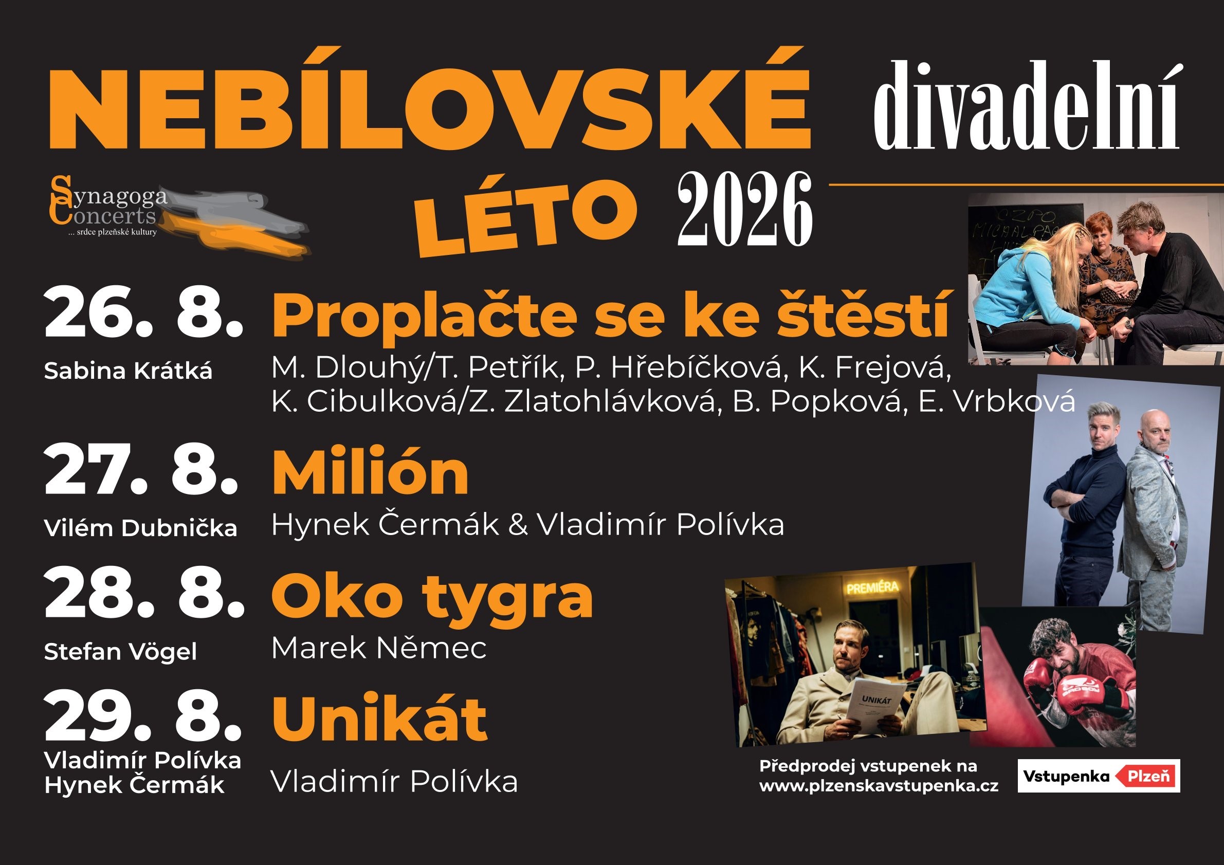 Nebílovské divadelní léto 2026