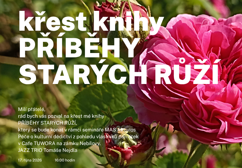 Křest knihy Příběhy starých růží