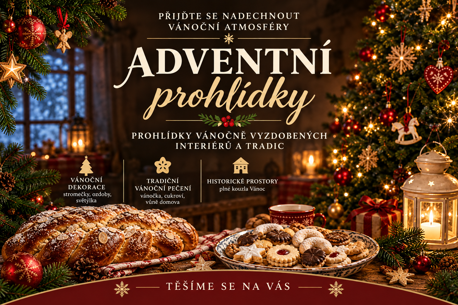 Adventní prohlídky na zámku Ploskovice