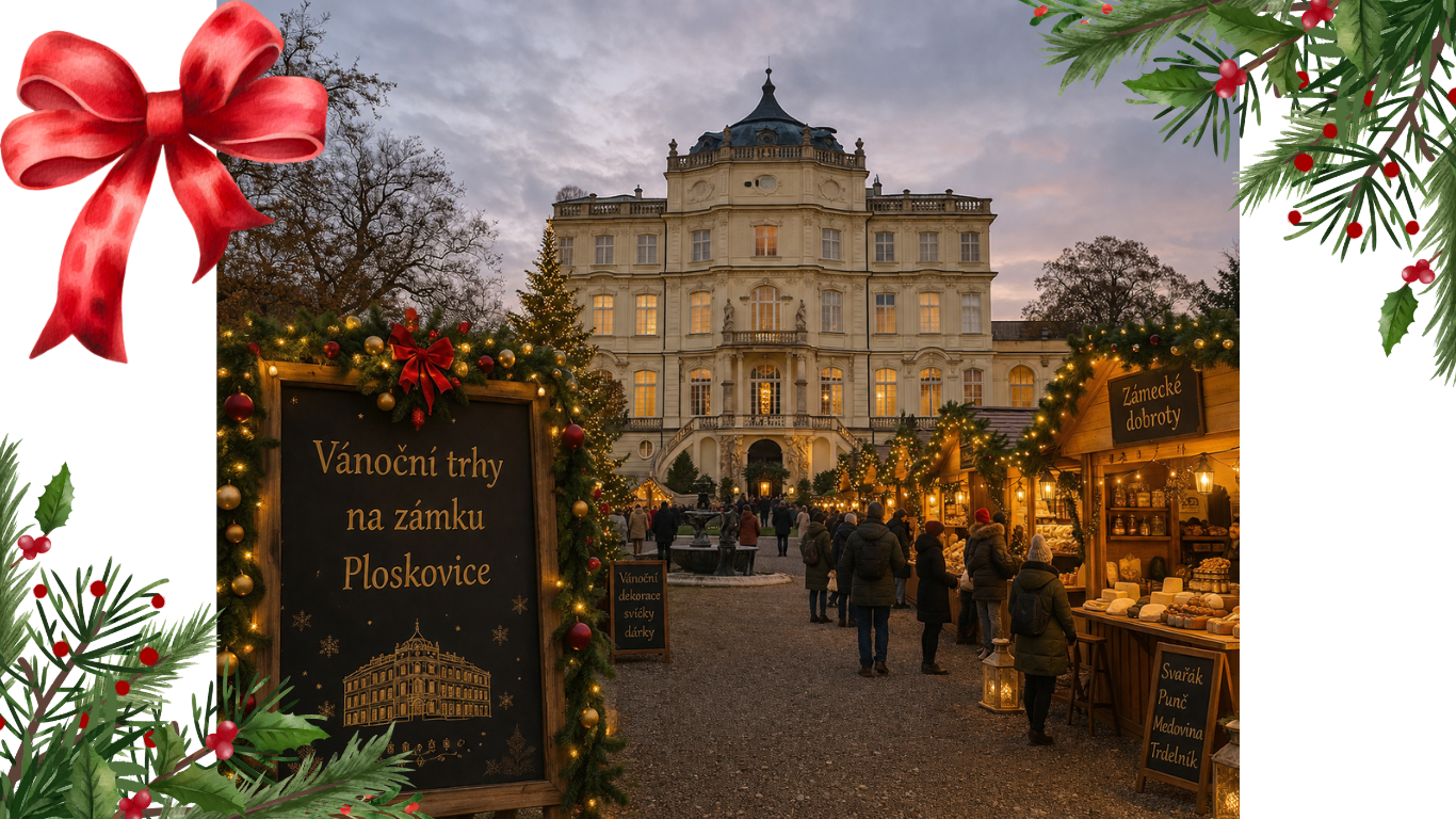 Vánoční trhy na zámku Ploskovice