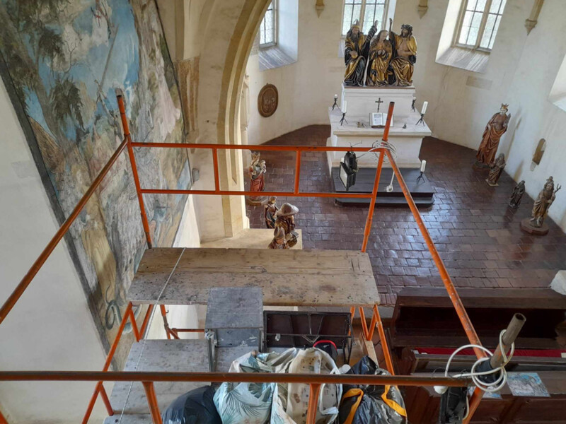 Restaurování švihovské hradní kaple | © Státní hrad Švihov Restaurování švihovské hradní kaple | © Státní hrad Švihov