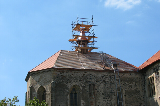 Hrad Švihov - Nepřístupná místa - Kaple (oprava věžičky)