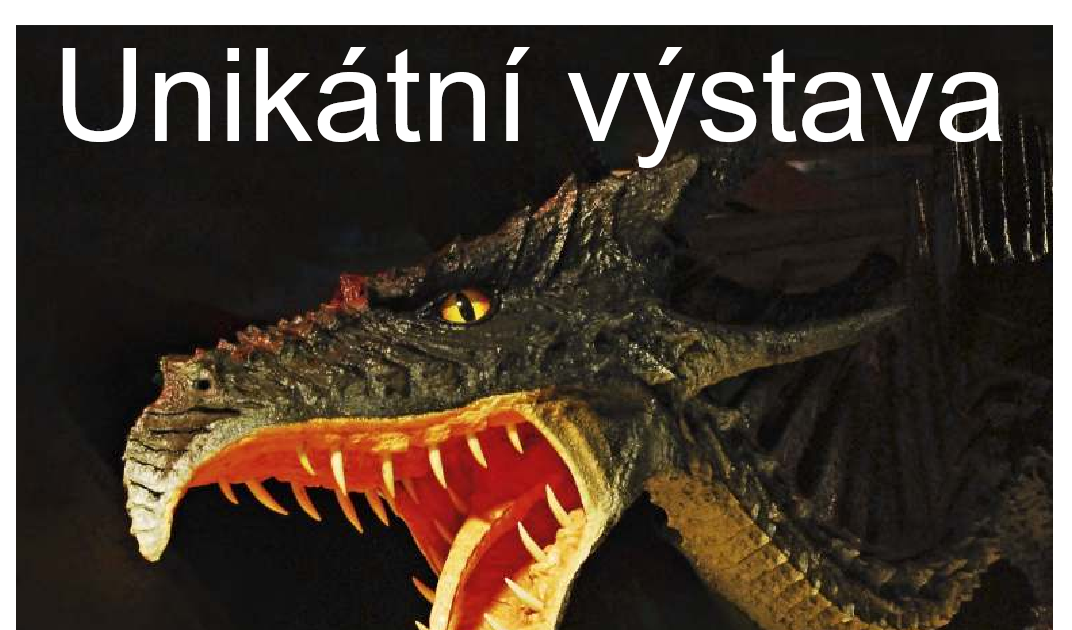 Draci a drakobijci - výstava v zámecké konírně na Sychrově