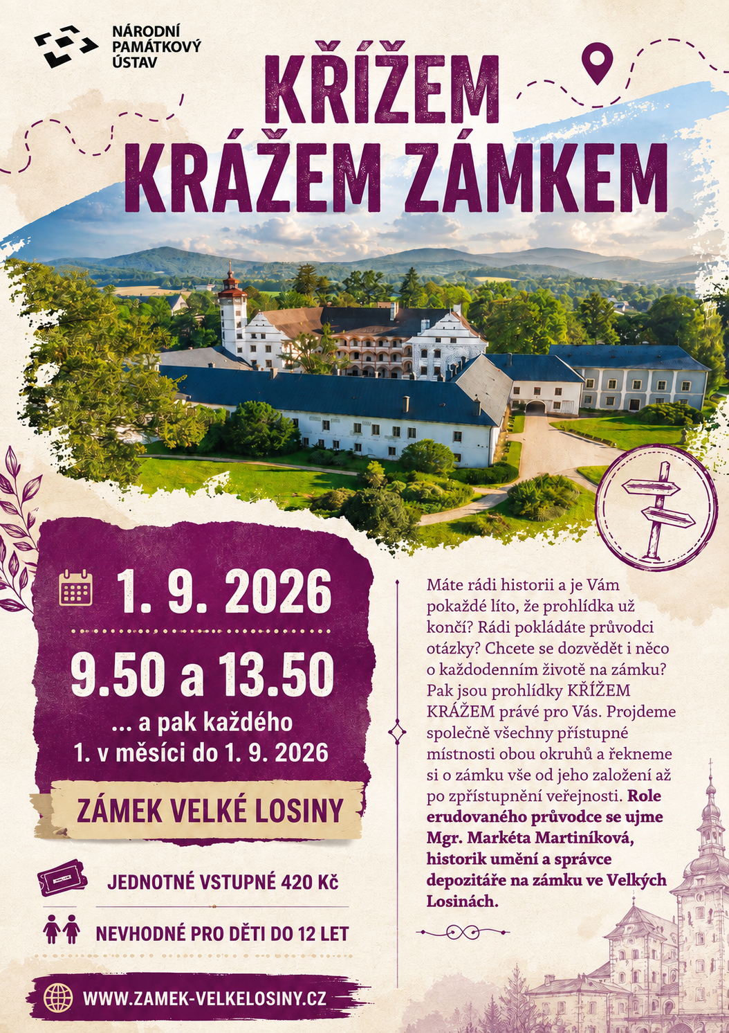 Křížem krá žem zámkem