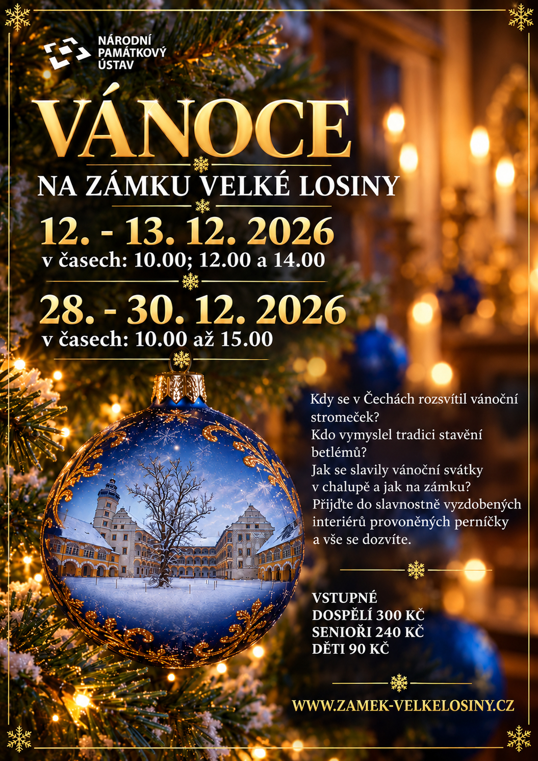 Vánoce na zámku Velké Losiny
