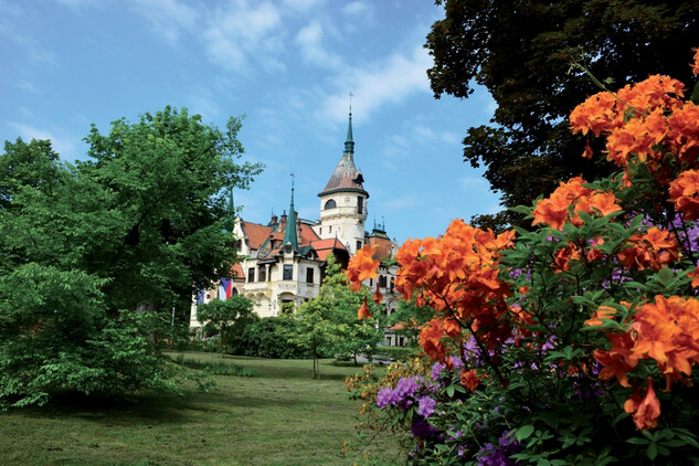 Lešná u Zlína, zámecký park