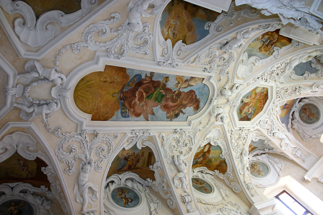 Nový Hrad v Jimlíně, strop