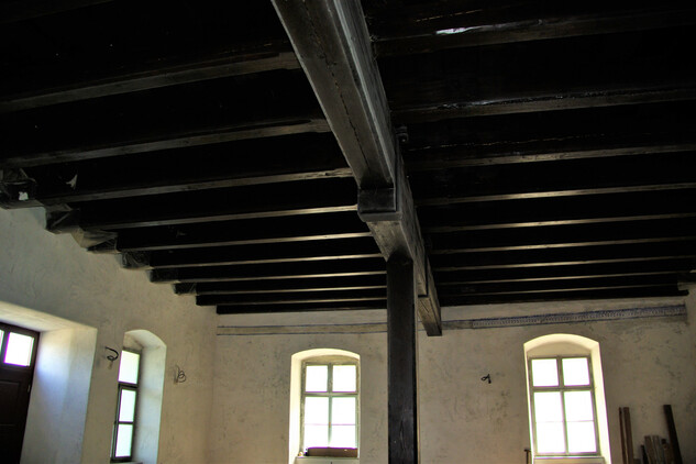 interiér renesanční tvrze Kobylků z Kobylího v Podolí po obnově