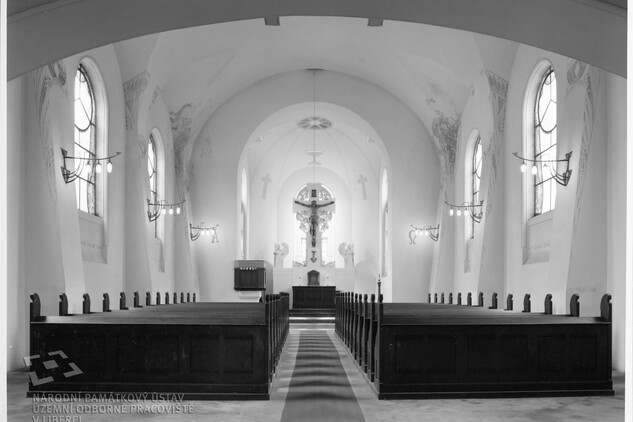 Starokatolický kostel v Jablonci nad Nisou, historická fotografie