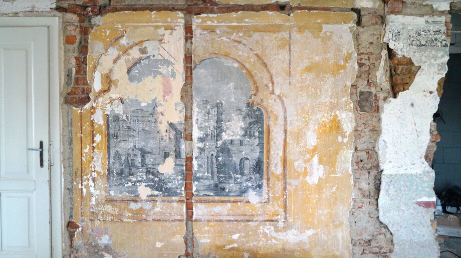 Nástěnné malby v Prachaticích po odkryvu