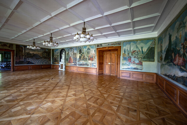 Restaurovaný interiér zámku