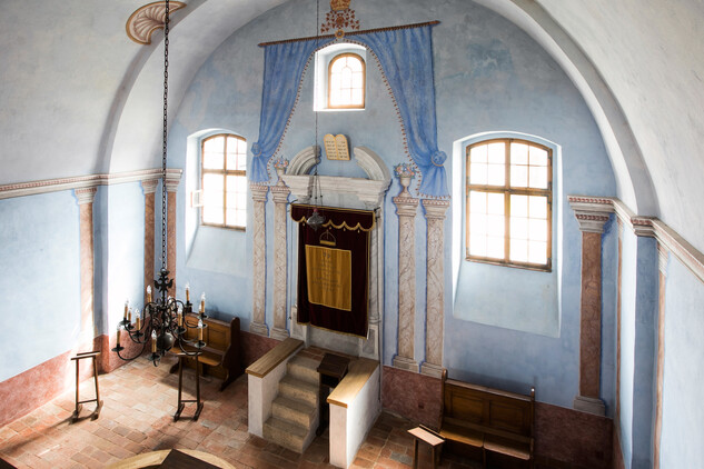 Pohled do interiéru synagogy po obnově