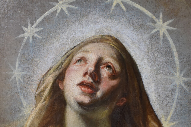 Obličej P. Marie po restaurování