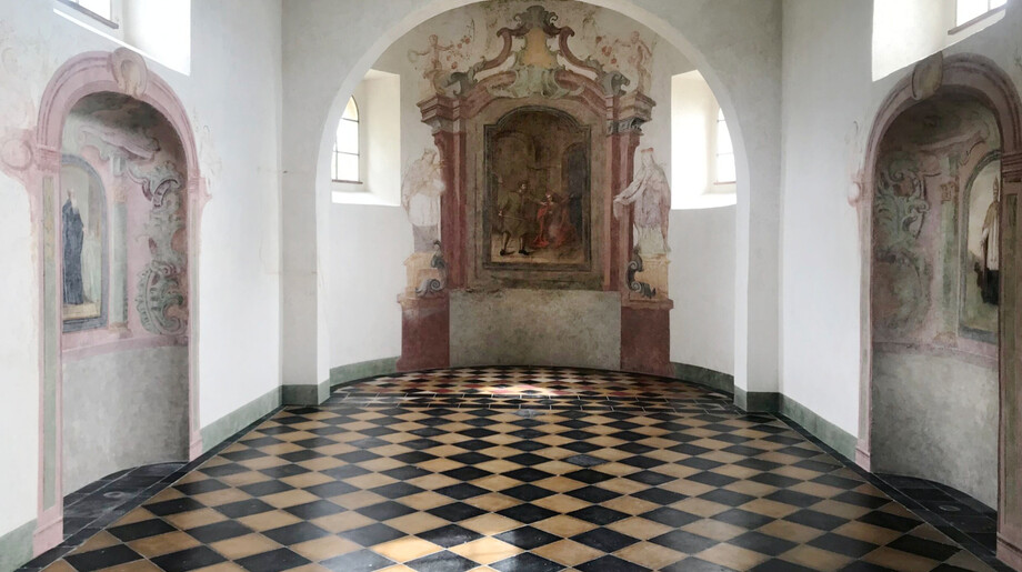 Po restaurování – interiér kaple sv. Václava 