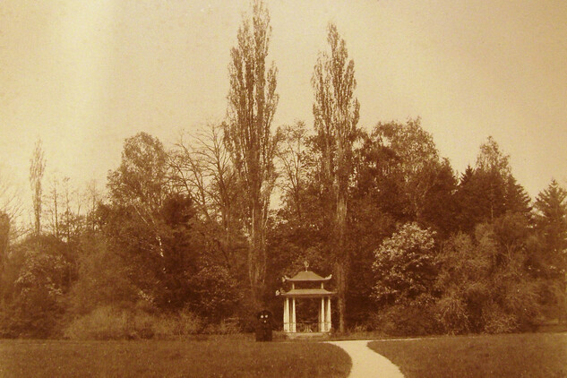 Nejstarší vyobrazení čínského pavilonu, cca 1890