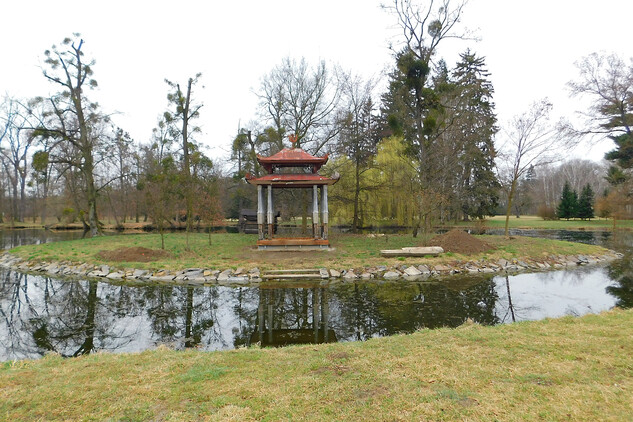 Čínský pavilon před obnovou