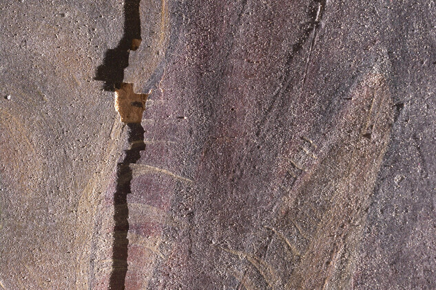 Svatý Jiří, detail poškození