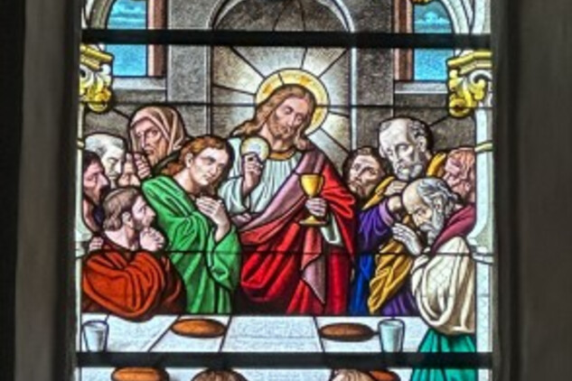Slavonice, vitráže, celek po restaurování