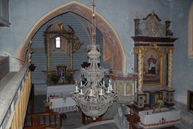 Celkový pohled do interiéru kostela, 2012